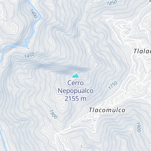 Map of Cerro Nepopualco
