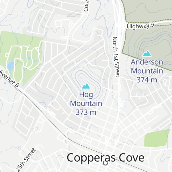 Map of Hog Mountain
