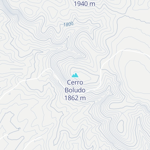 Map of Cerro Boludo