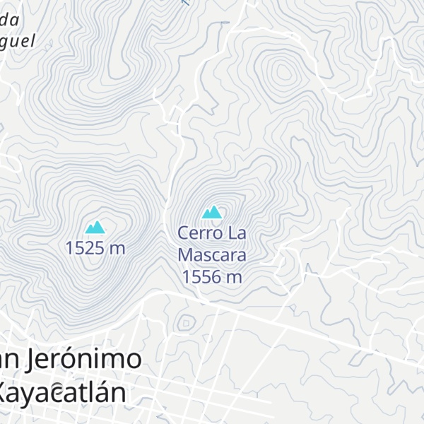 Map of Cerro La Mascara