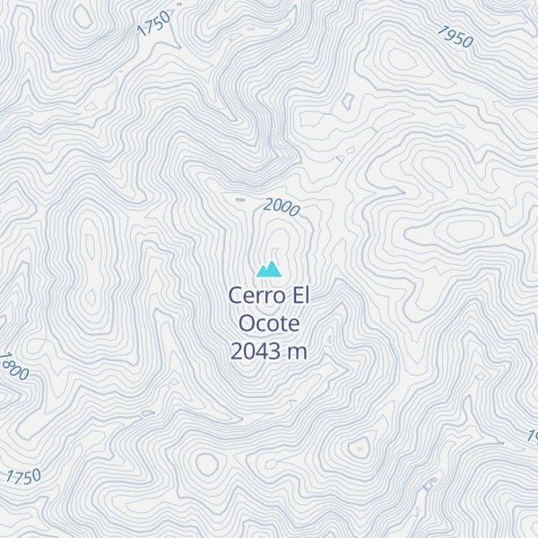 Map of Cerro El Ocote