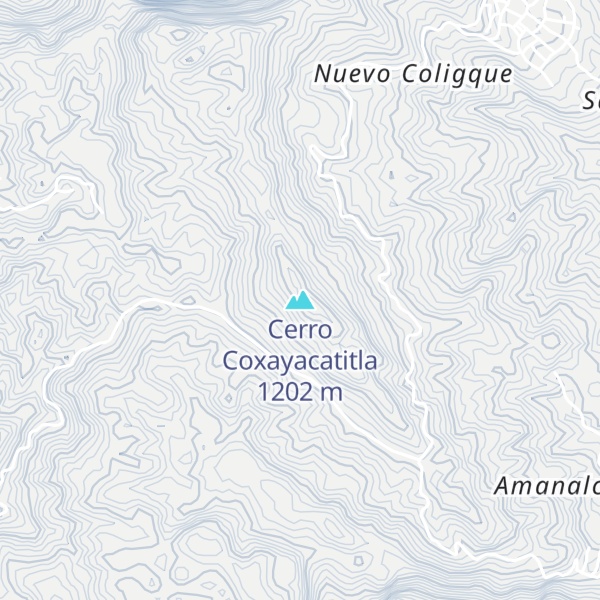 Map of Cerro Coxayacatitla
