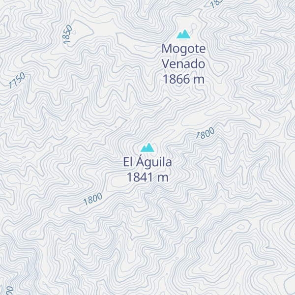 Map of El Águila