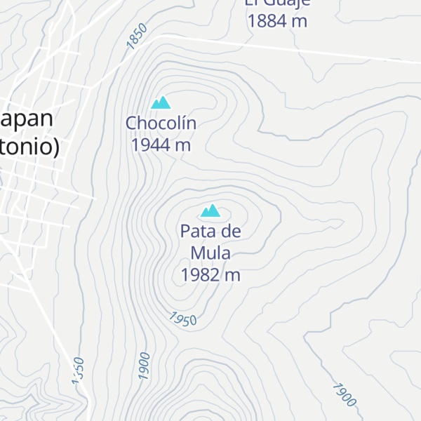 Map of Pata de Mula