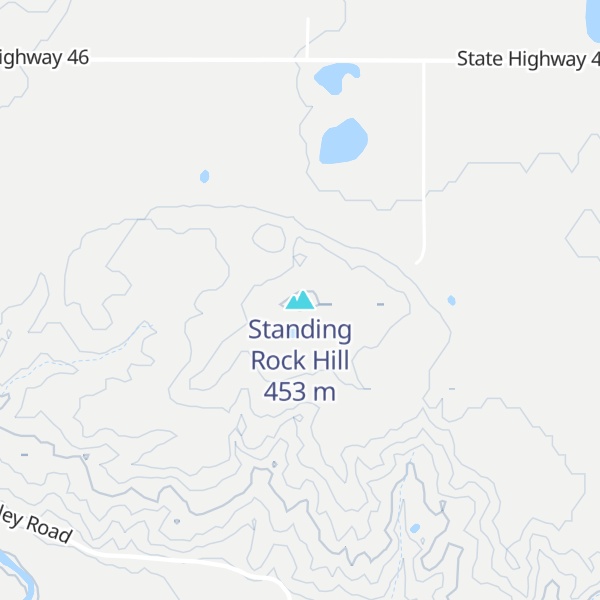 Map of Standing Rock Hill