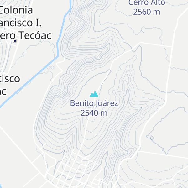 Map of Benito Juárez