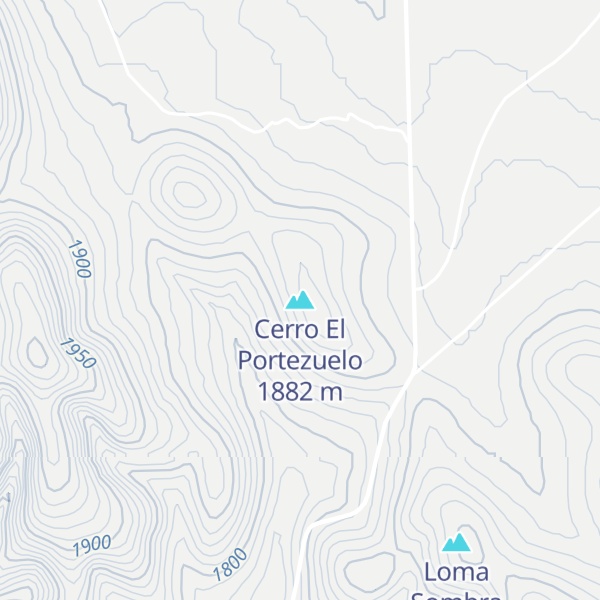 Map of Cerro El Portezuelo