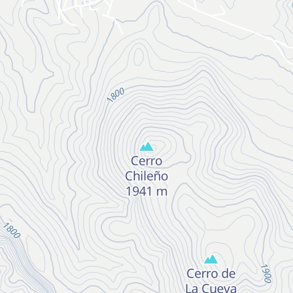 Map of Cerro Chileño