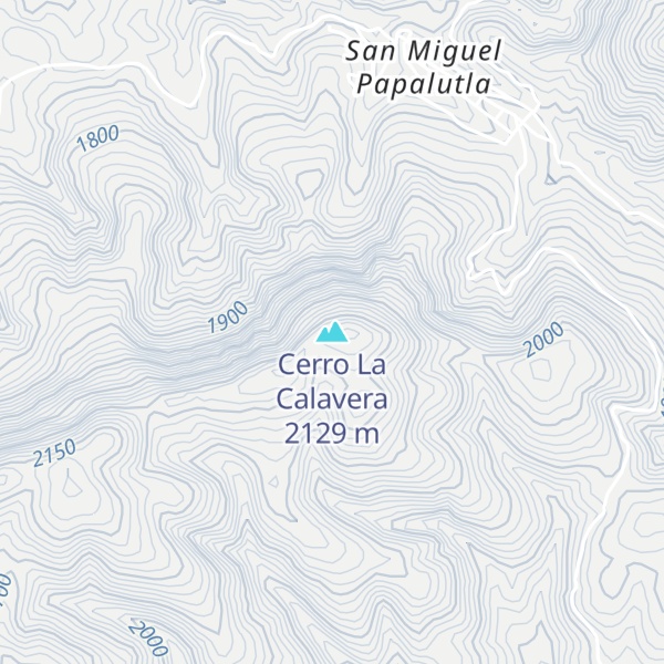 Map of Cerro La Calavera