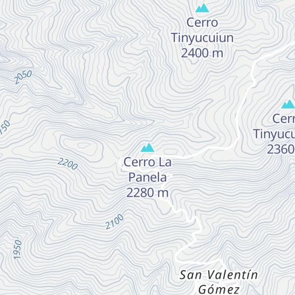 Map of Cerro La Panela