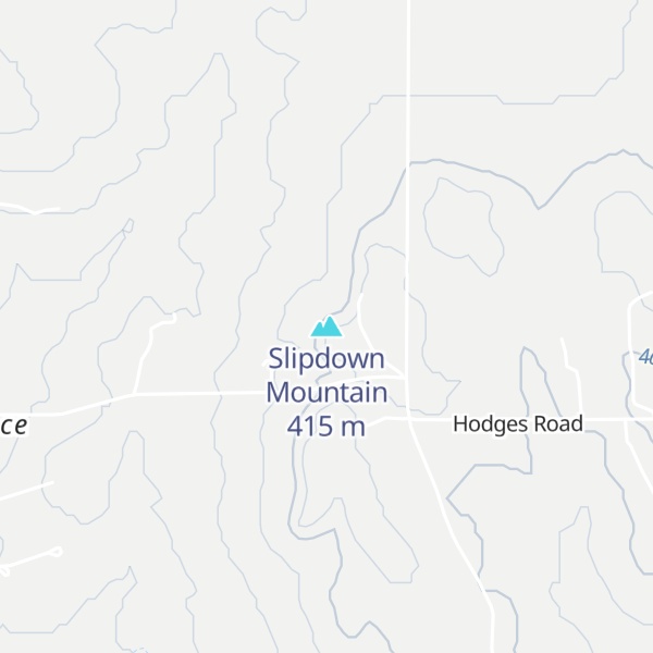 Map of Slipdown Mountain