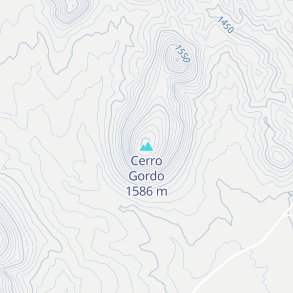 Map of Cerro Gordo