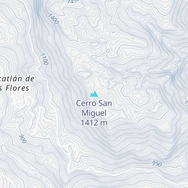 Map of Cerro San Miguel