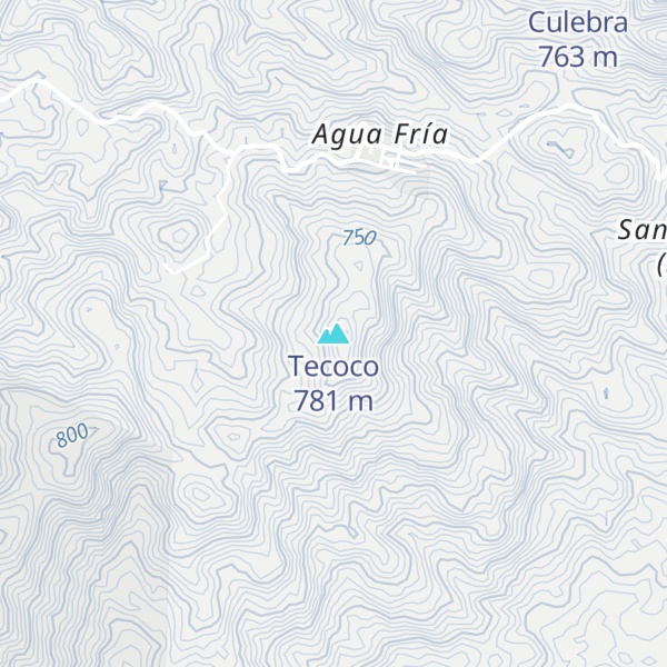Map of Tecoco