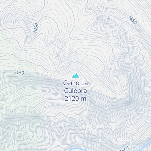 Map of Cerro La Culebra