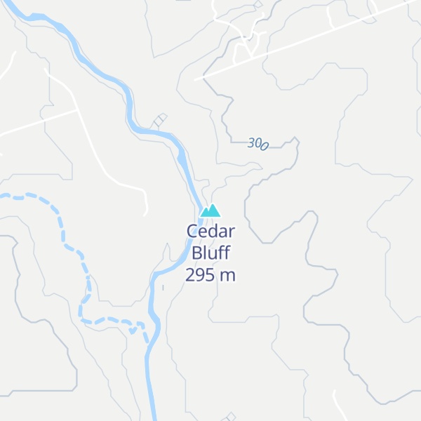 Map of Cedar Bluff