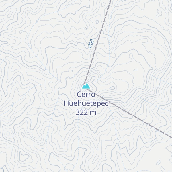 Map of Cerro Huehuetepec