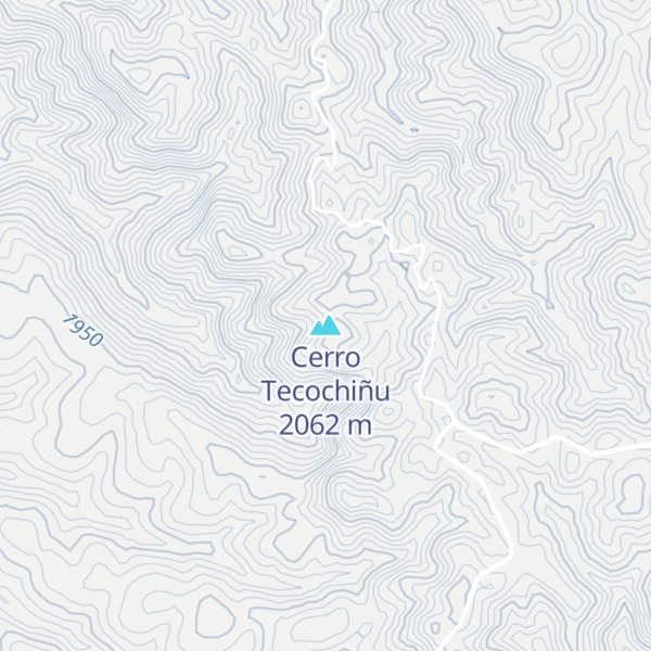 Map of Cerro Tecochiñu