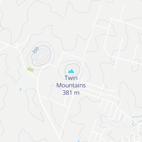 Map of Twin Mountains