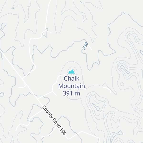 Map of Chalk Mountain
