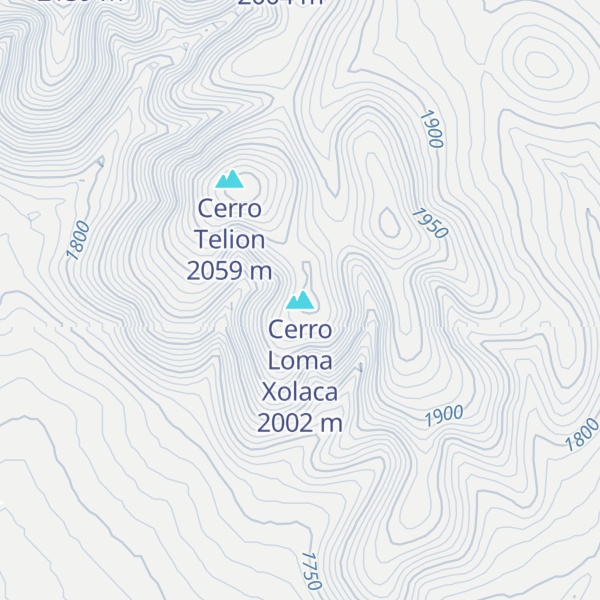 Map of Cerro Loma Xolaca