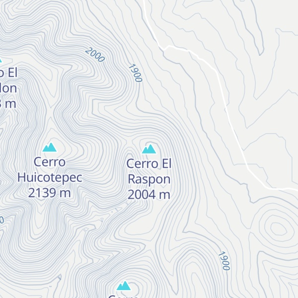 Map of Cerro El Raspon