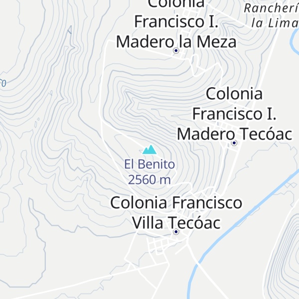 Map of El Benito