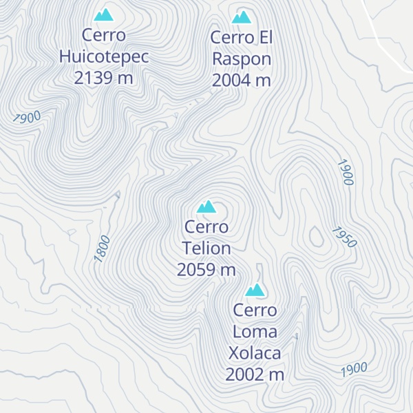 Map of Cerro Telion
