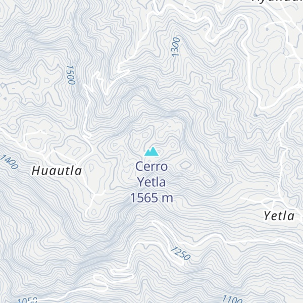 Map of Cerro Yetla