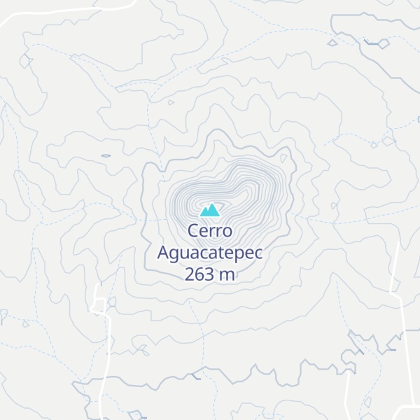 Map of Cerro Aguacatepec
