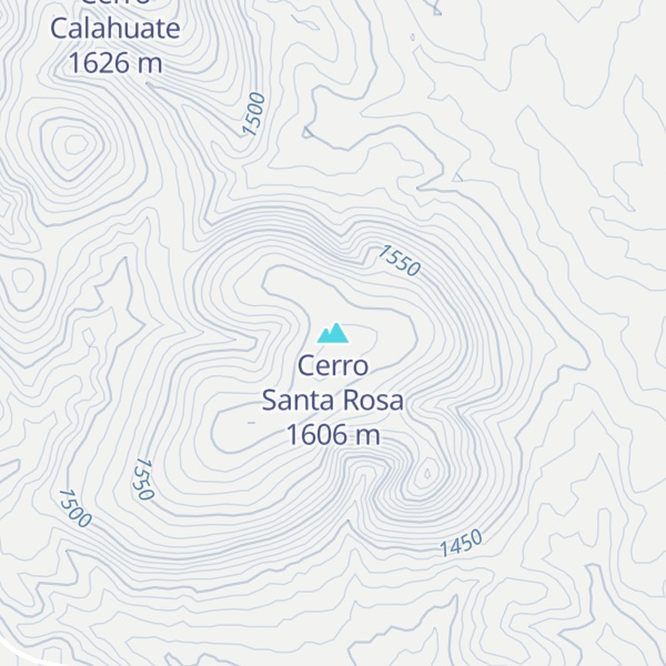 Map of Cerro Santa Rosa
