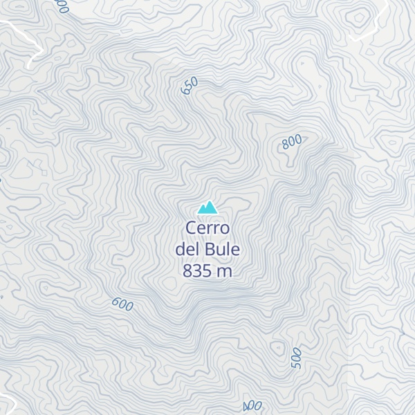 Map of Cerro del Bule