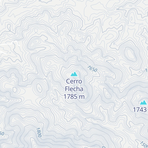 Map of Cerro Flecha