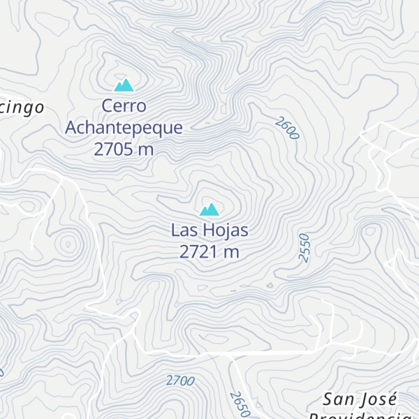 Map of Las Hojas