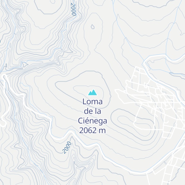 Map of Loma de la Ciénega
