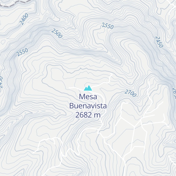 Map of Mesa Buenavista