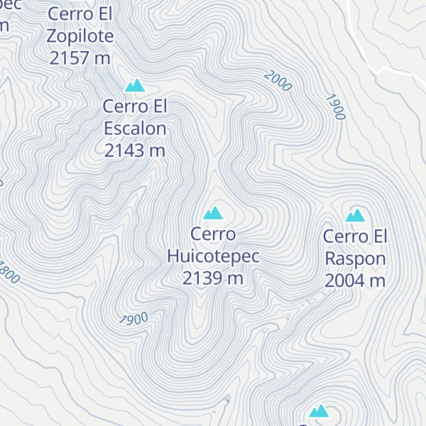 Map of Cerro Huicotepec