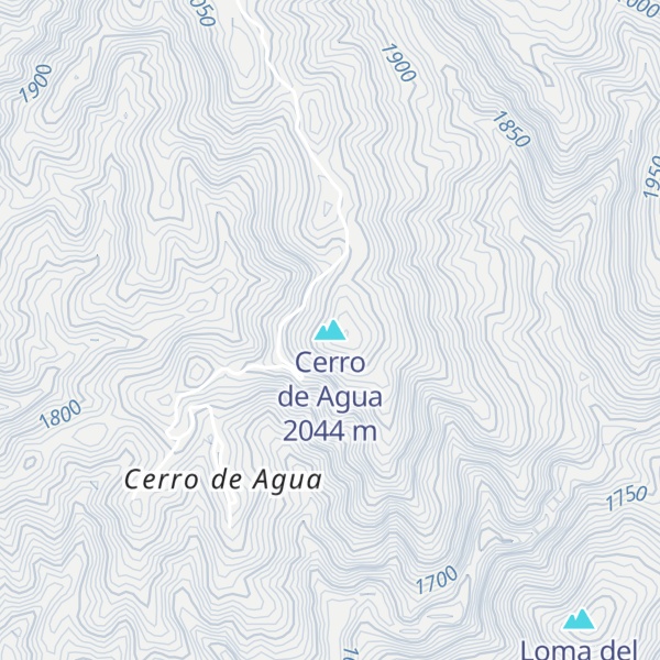 Map of Cerro de Agua