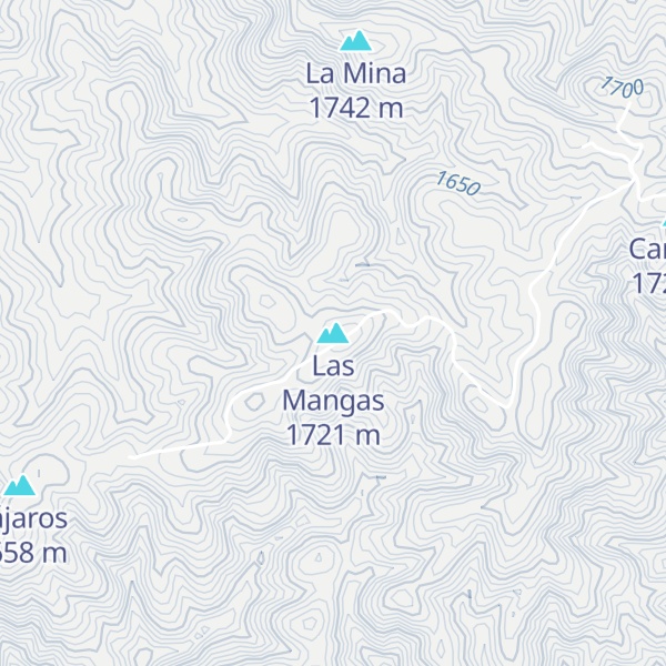 Map of Las Mangas