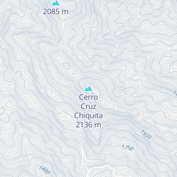Map of Cerro Cruz Chiquita