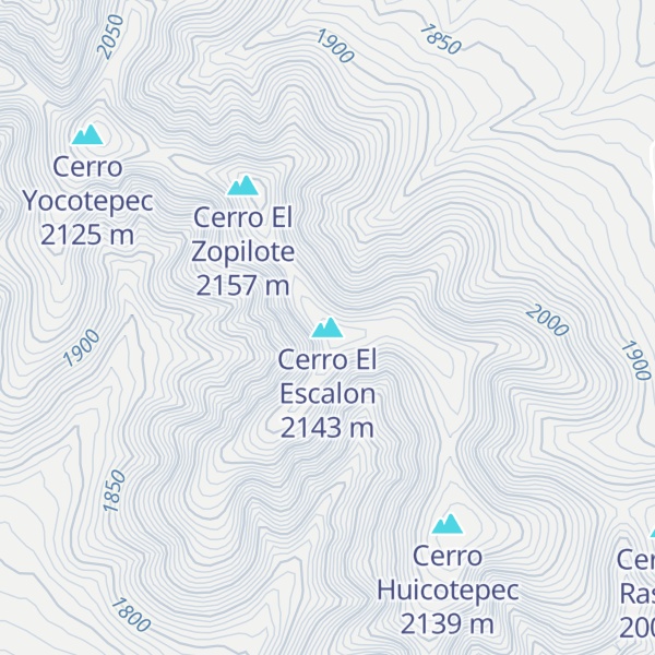 Map of Cerro El Escalon