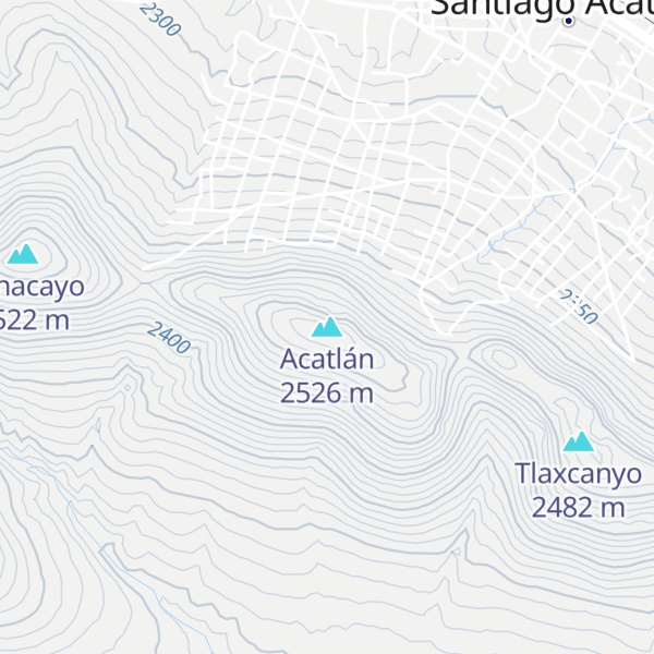 Map of Acatlán