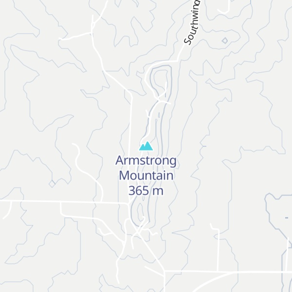 Map of Armstrong Mountain