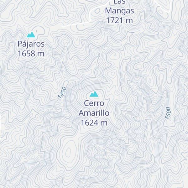 Map of Cerro Amarillo