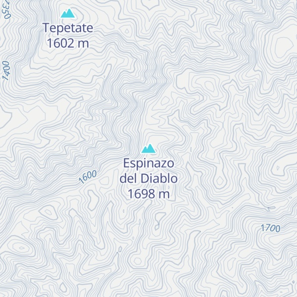 Map of Espinazo del Diablo