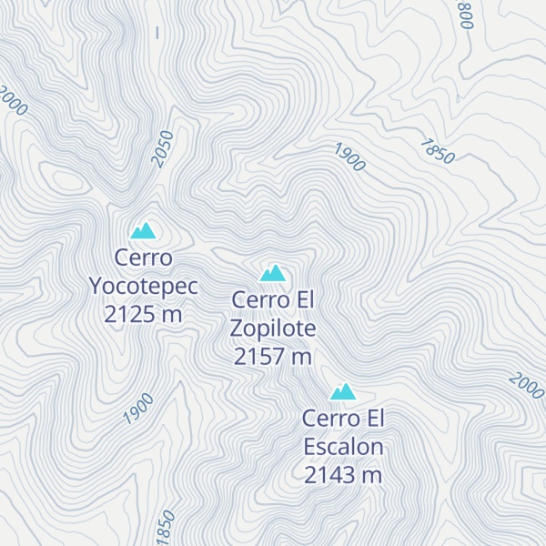 Map of Cerro El Zopilote