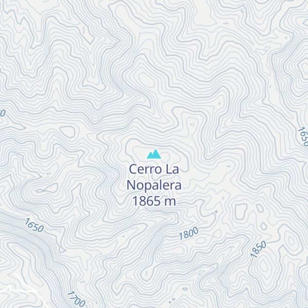 Map of Cerro La Nopalera