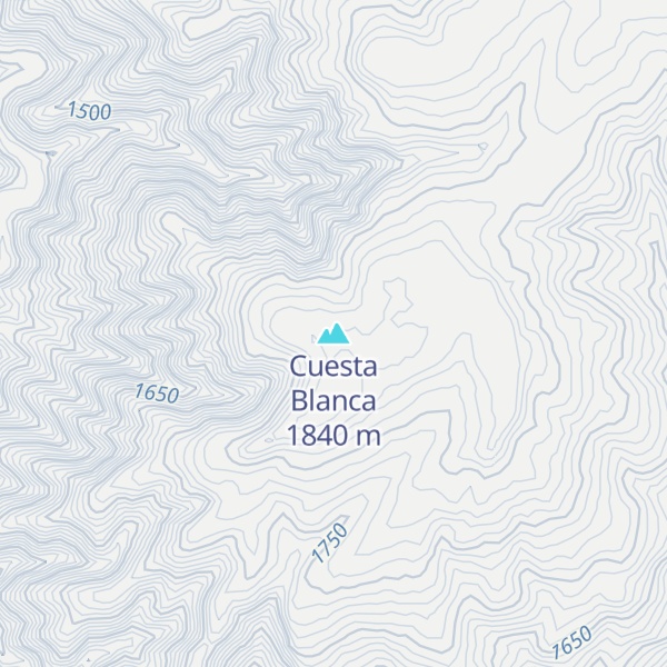 Map of Cuesta Blanca