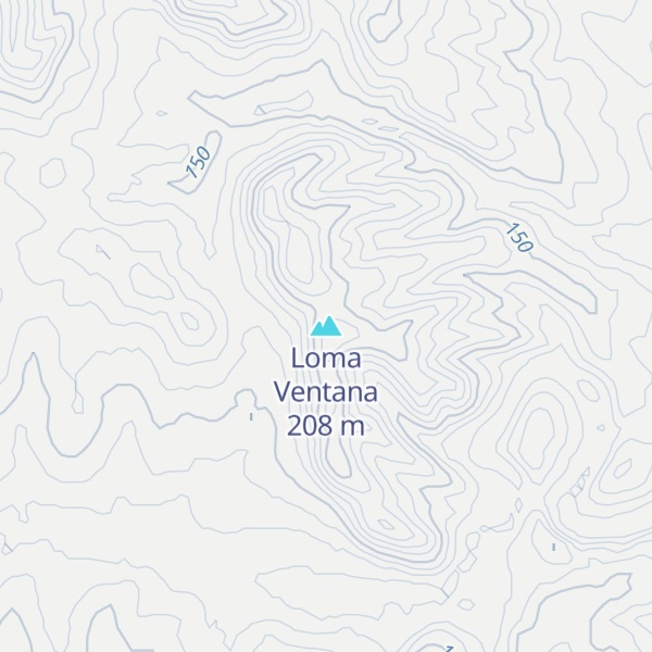 Map of Loma Ventana