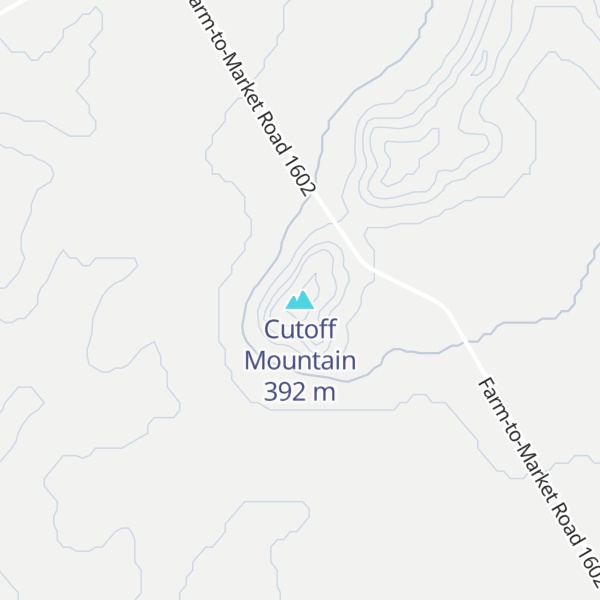 Map of Cutoff Mountain